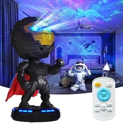 Proyector de estrellas robot para decoración de habitación de niños