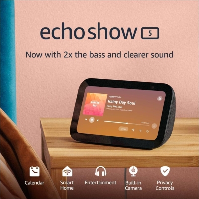 Parlante Patalla Alexa Echo Show 5 (3rd Gen) Amazon Cámara 2MP