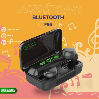 Audifono bluetooth tws f95 auriculares inalámbricos 2 en 1 mini power bank Profile Picture