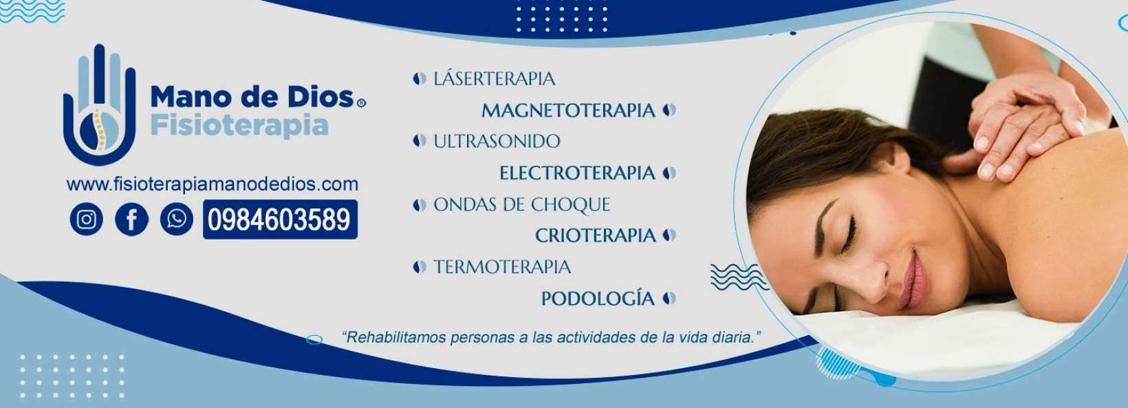 Clínica de Fisioterapia La Mano de Dios Profile Cover