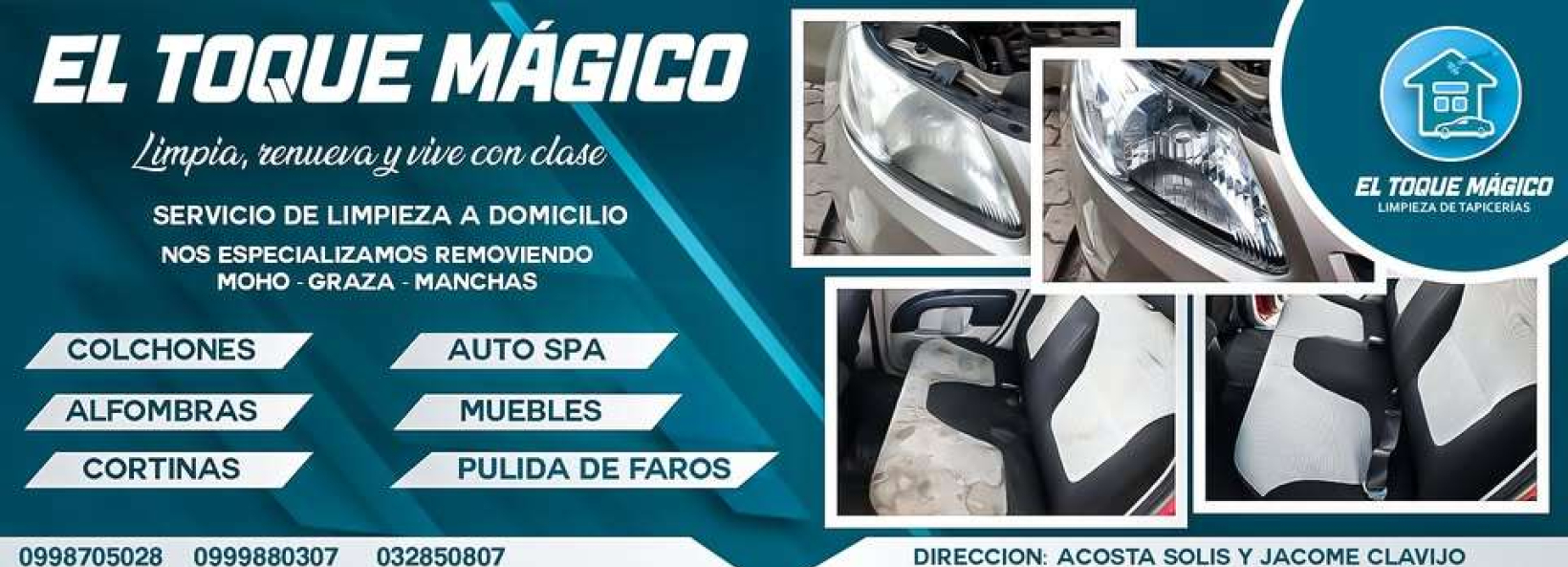 El Toque Mágico, Limpieza profesional de tapicerías Cover Image