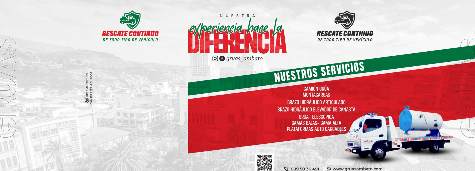 Grúas Ambato Cia Ltda Profile Cover