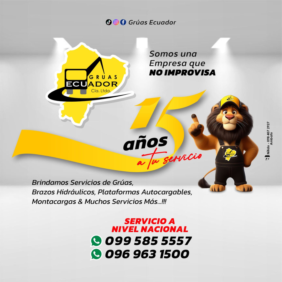 Gruas Ecuador en Ambato, Montacargas, Brazos Hidraulicos Profile Picture