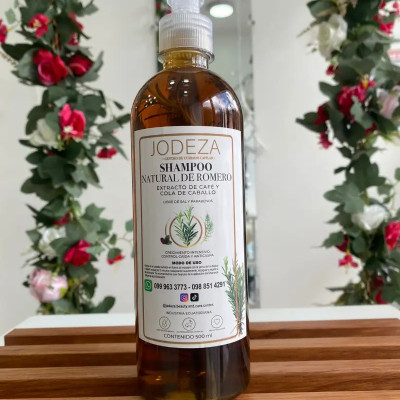 SHAMPOO DE ROMERO, café y cola de caballo 500ml